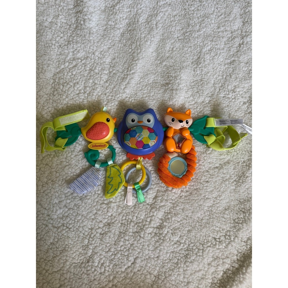 Infantino Musical Travel Bar Kids Multicolor Excellent Stroller Car Seat Toy